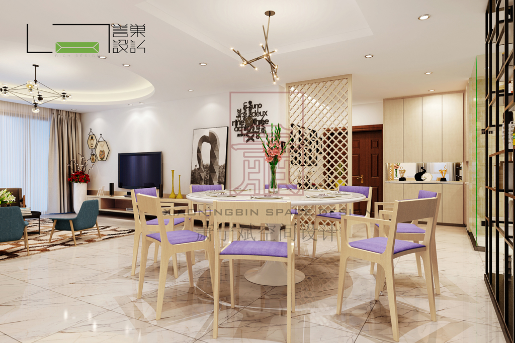 别墅时尚餐厅装饰设计 别墅时尚餐厅装饰设计效果图