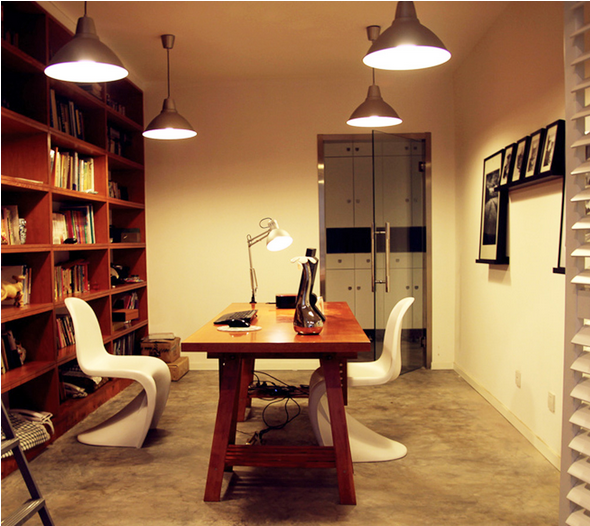 别墅装修书房效果图
