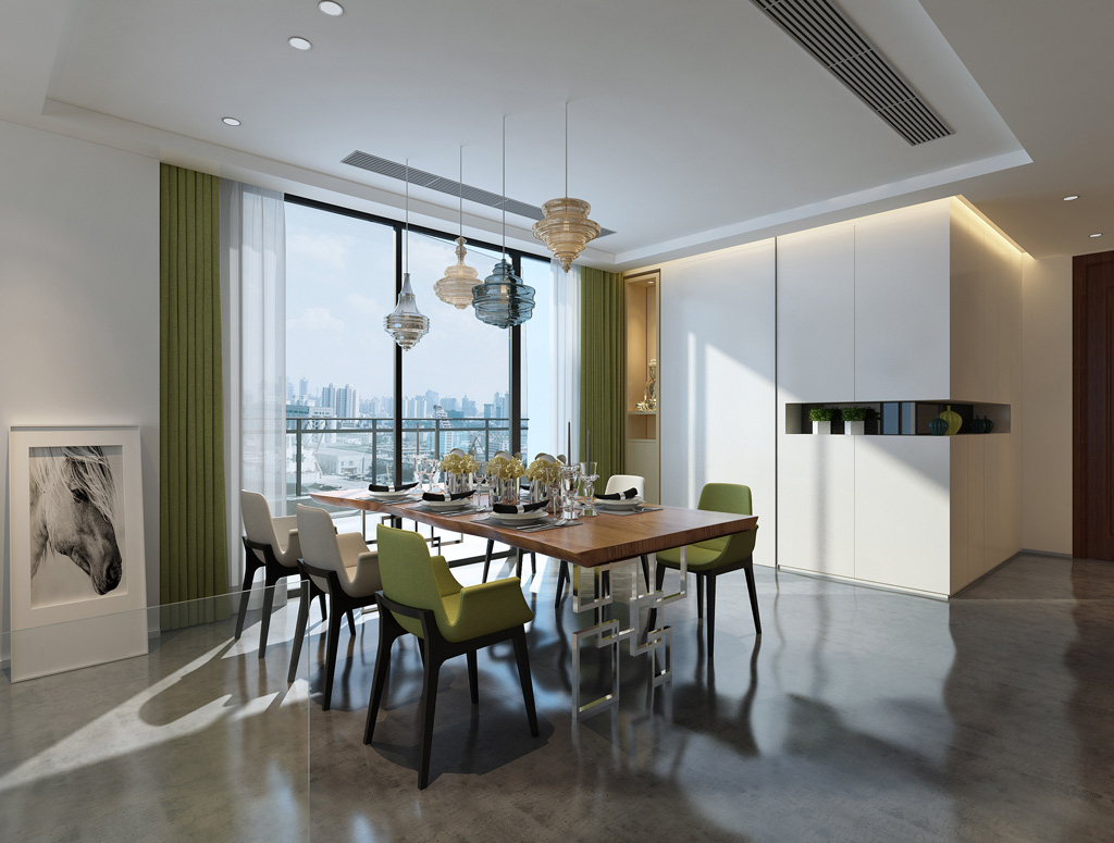 别墅餐厅装饰设计效果图