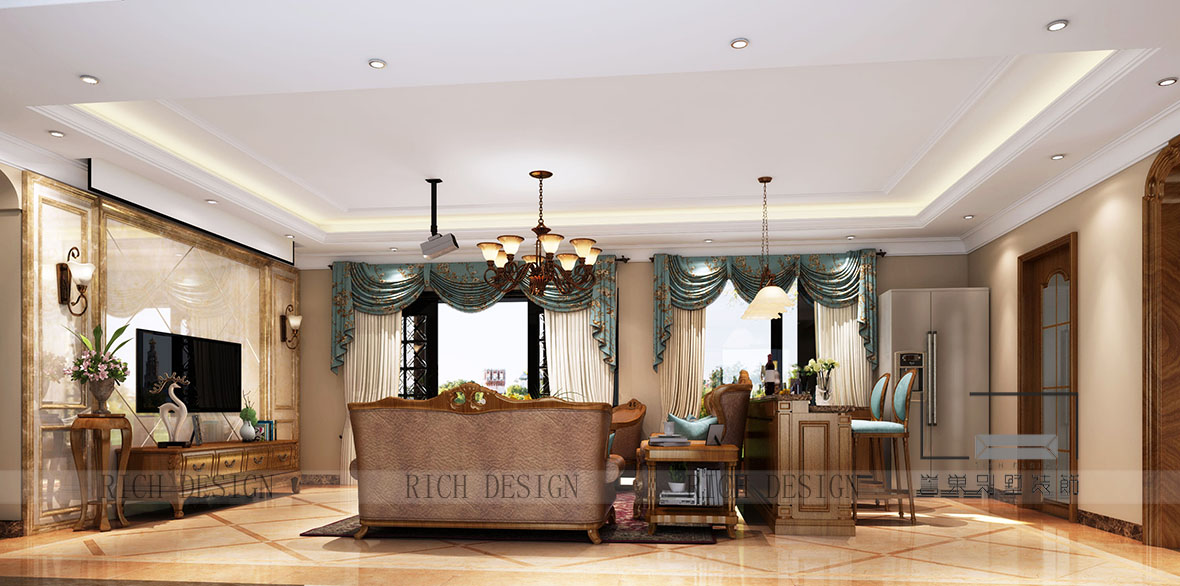 美式简约风效果图 美式简约风效果图