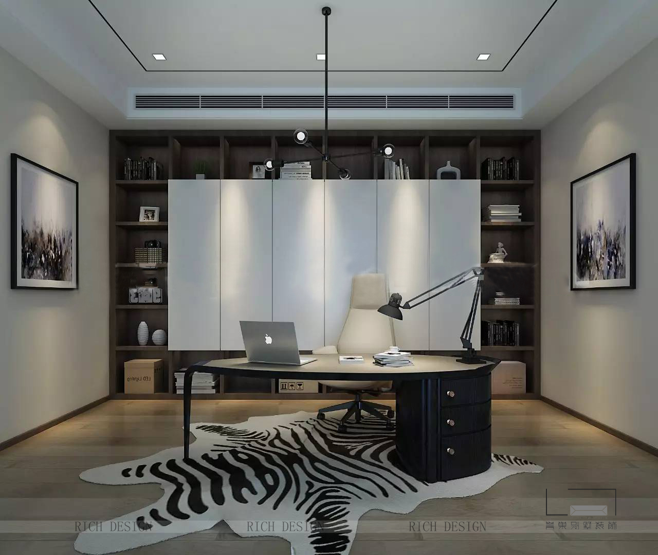 简约书房效果图 简约书房效果图