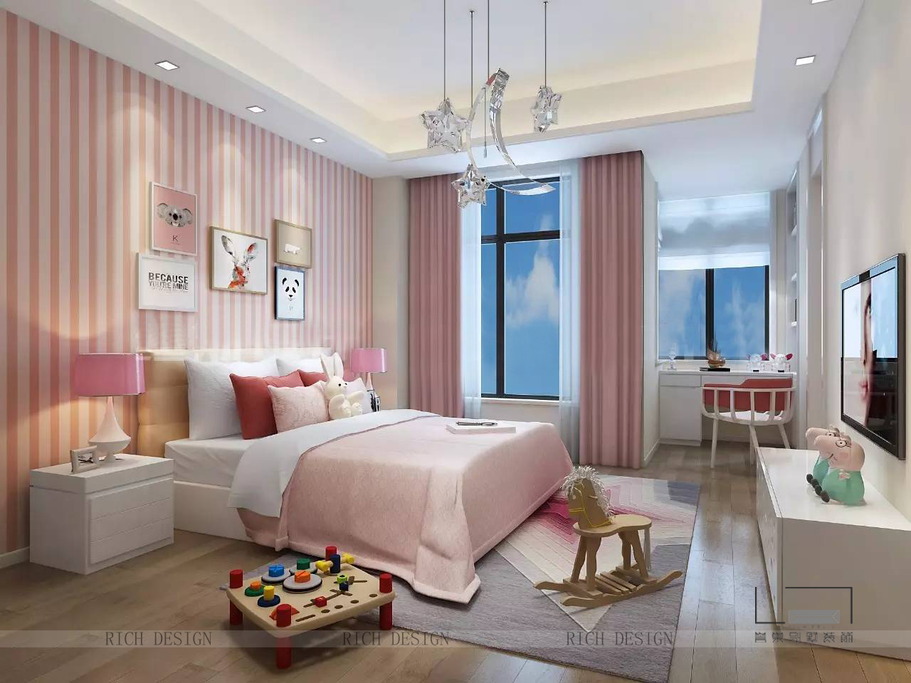 简约女孩房效果图 简约女孩房效果图