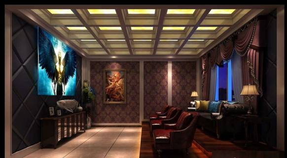 别墅装饰家庭影院效果图 别墅装饰家庭影院效果图