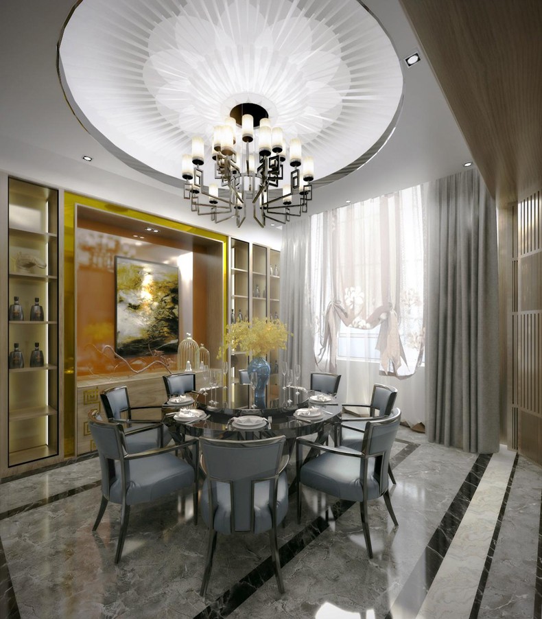 别墅装饰之现代餐厅设计风格