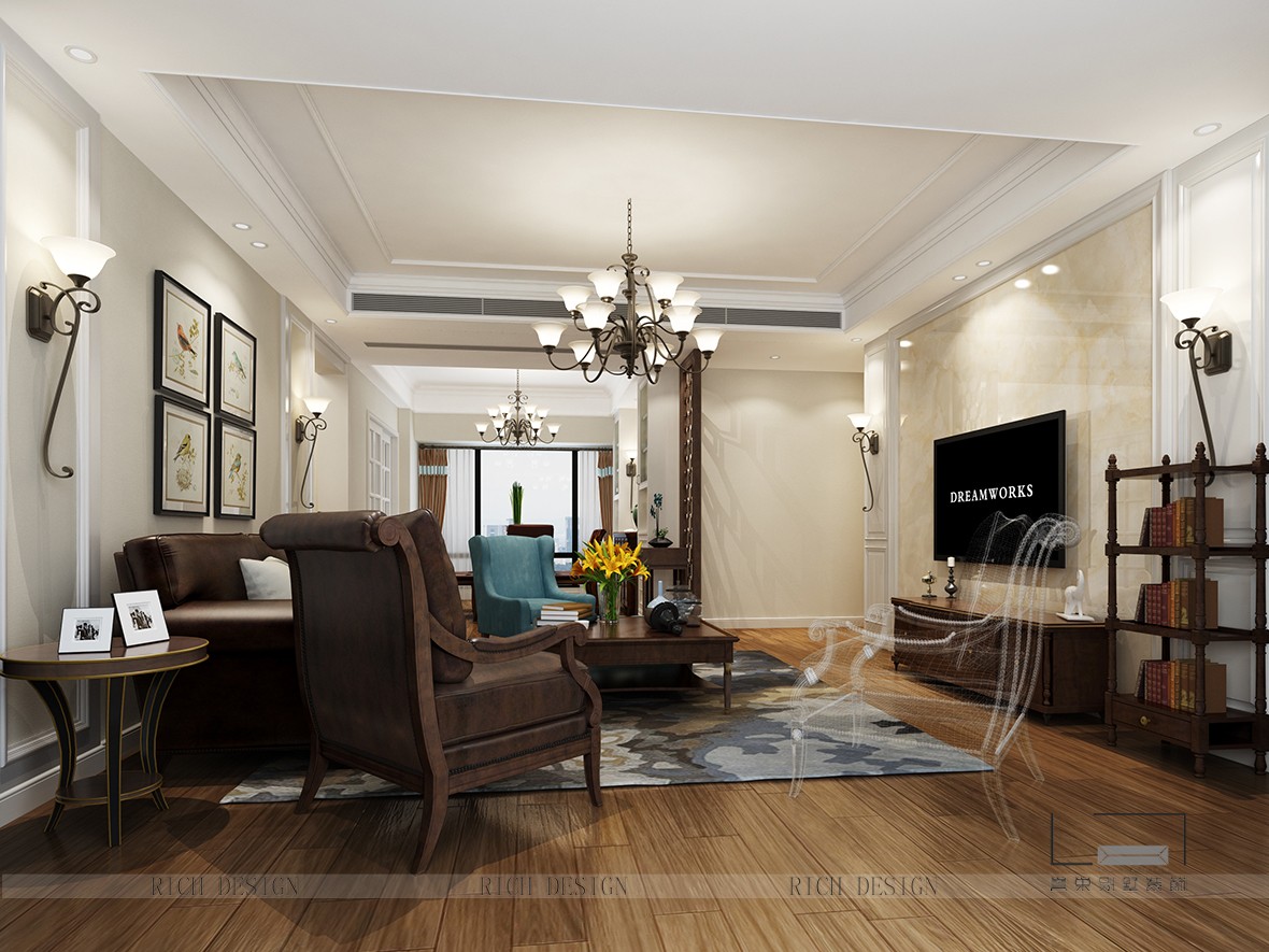 别墅客厅装修效果图