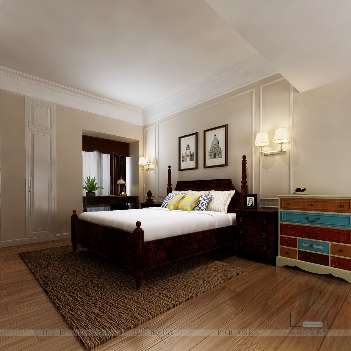 别墅卧室装修效果图