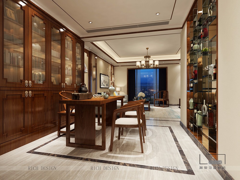 别墅中式装修设计效果图