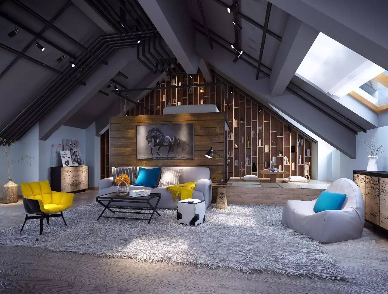 别墅装修设计阁楼效果图 别墅装修设计阁楼效果图