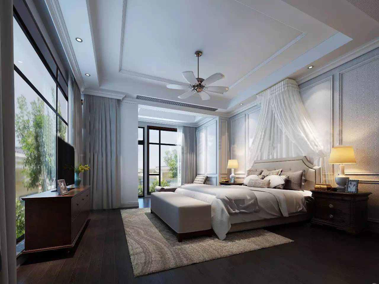 别墅装修设计卧室效果图 别墅装修设计卧室效果图