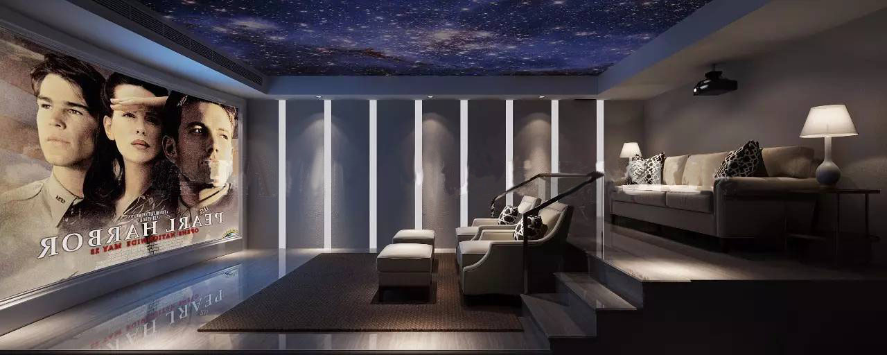 别墅装修设计影音厅效果图 别墅装修设计影音厅效果图