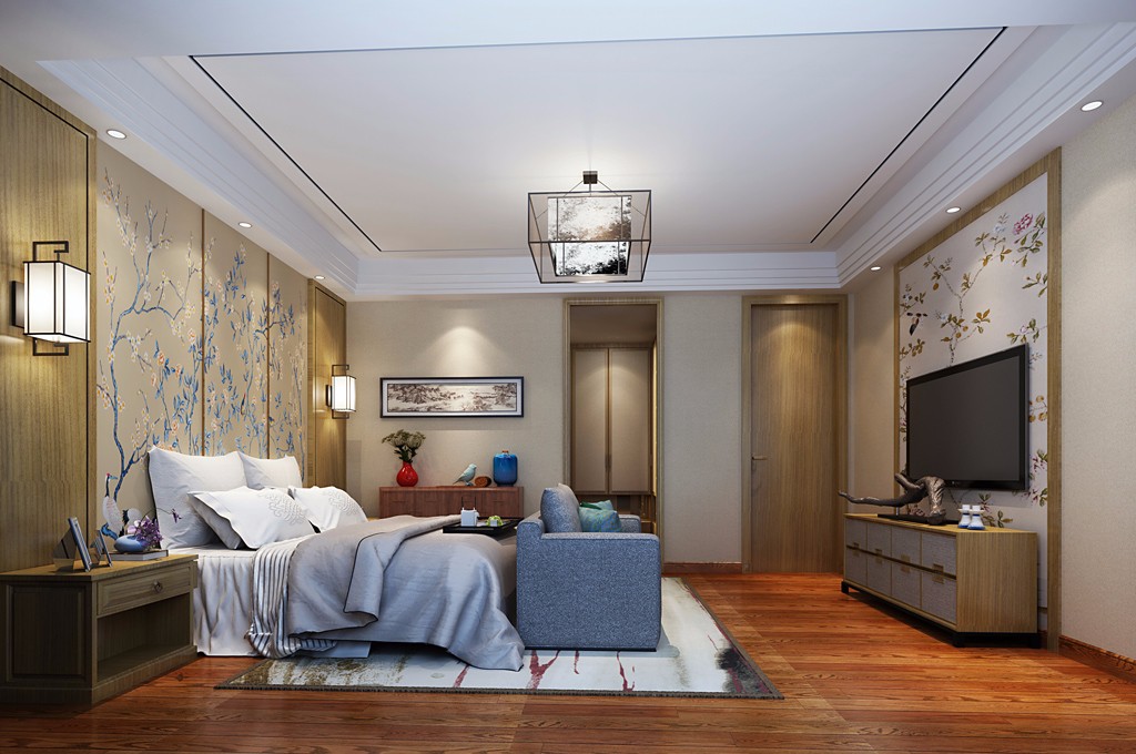 别墅装饰现代卧室 别墅装饰现代卧室效果图