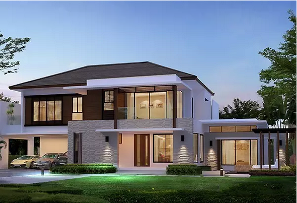 别墅装修设计效果图1 别墅装修设计效果图1