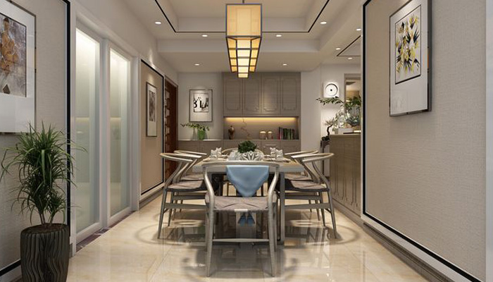 中式别墅餐厅装饰效果图