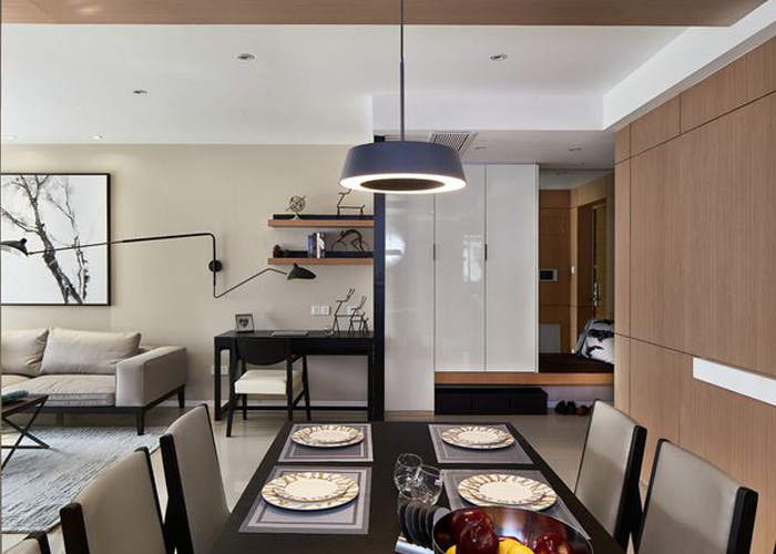 别墅中式餐厅装饰实景图