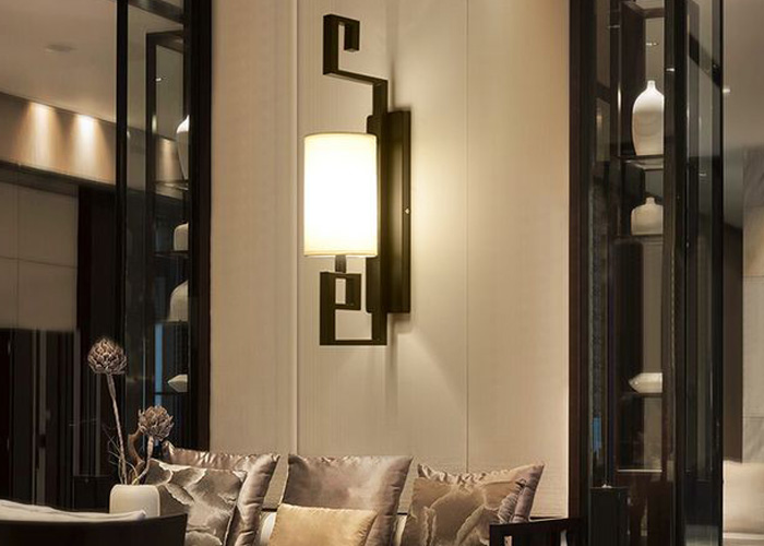 别墅中式灯光装饰实景图