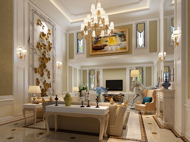 别墅客厅装饰设计 别墅客厅装饰设计效果图