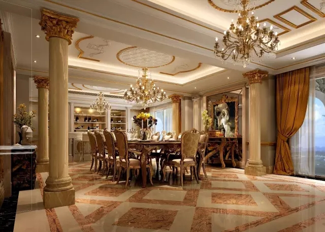 法式别墅装修餐厅效果图 法式别墅装修餐厅效果图