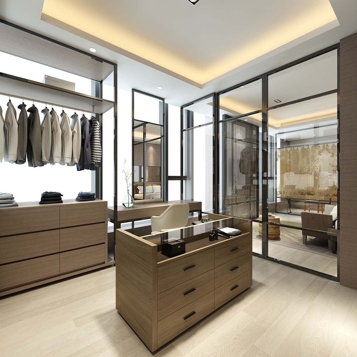 现代衣柜室装饰设计 现代衣柜室装饰设计效果图