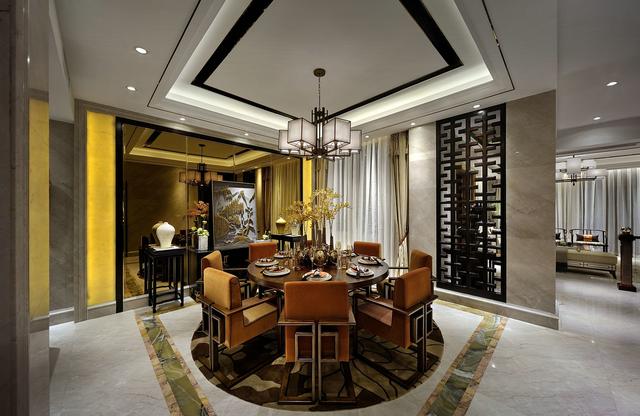 别墅装饰餐厅效果图 别墅装饰餐厅效果图