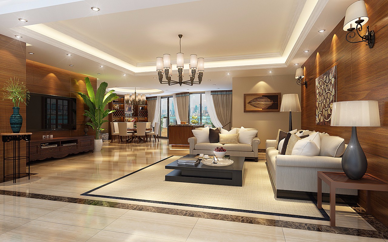 现代别墅客厅装修设计 现代别墅客厅装修设计效果图