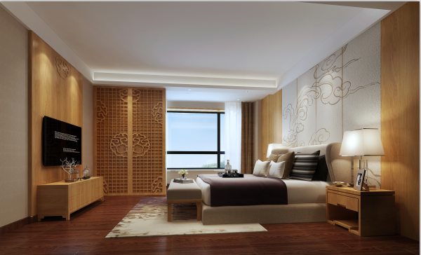 中式卧室装饰设计 中式卧室装饰设计效果图