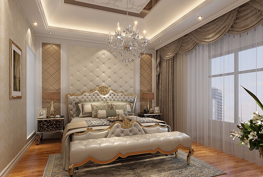 别墅现代卧室装饰效果图 别墅现代卧室装饰效果图
