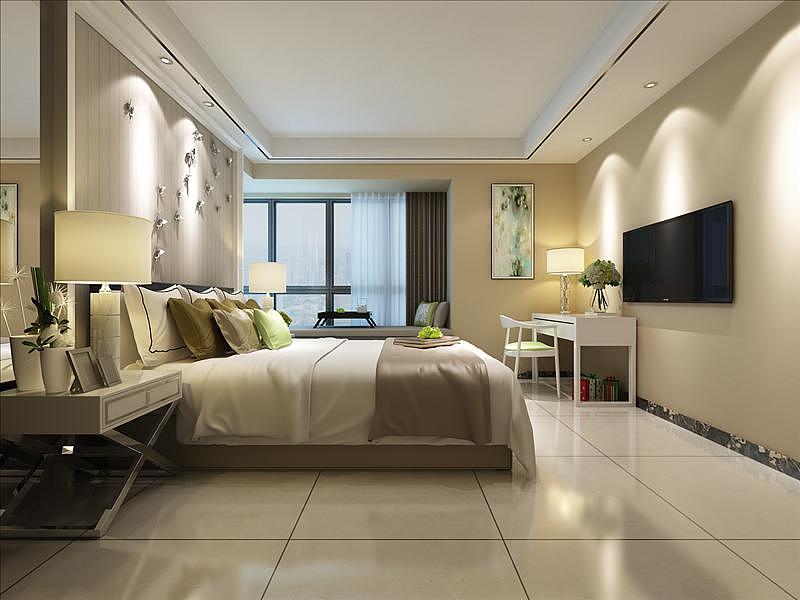 别墅装潢现代卧室效果图 别墅装潢现代卧室效果图