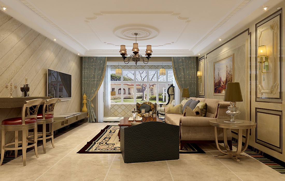 别墅客厅装饰效果图