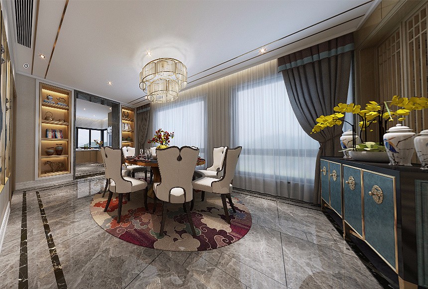 中式餐厅装饰效果图