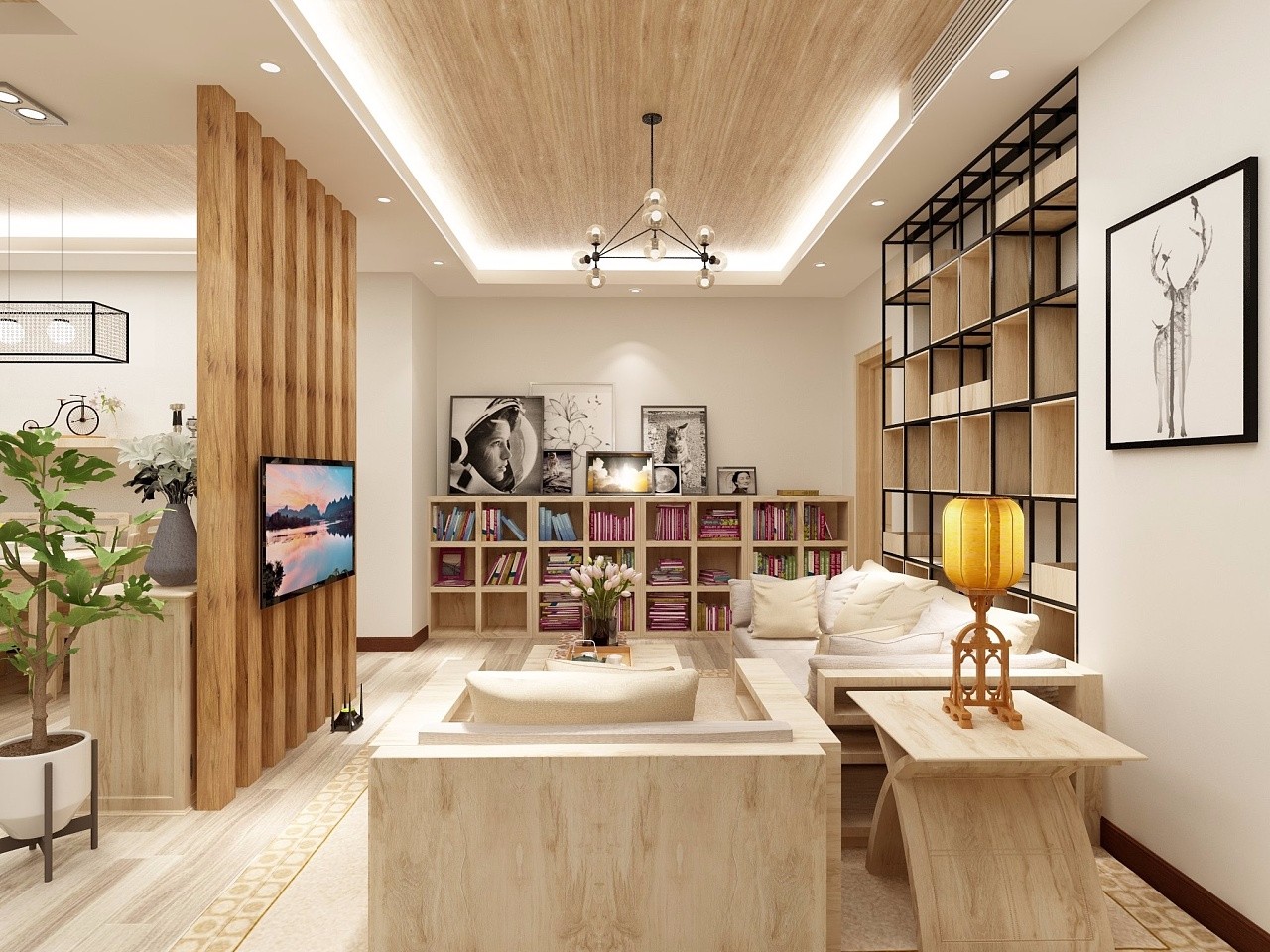 现代客厅装饰效果图