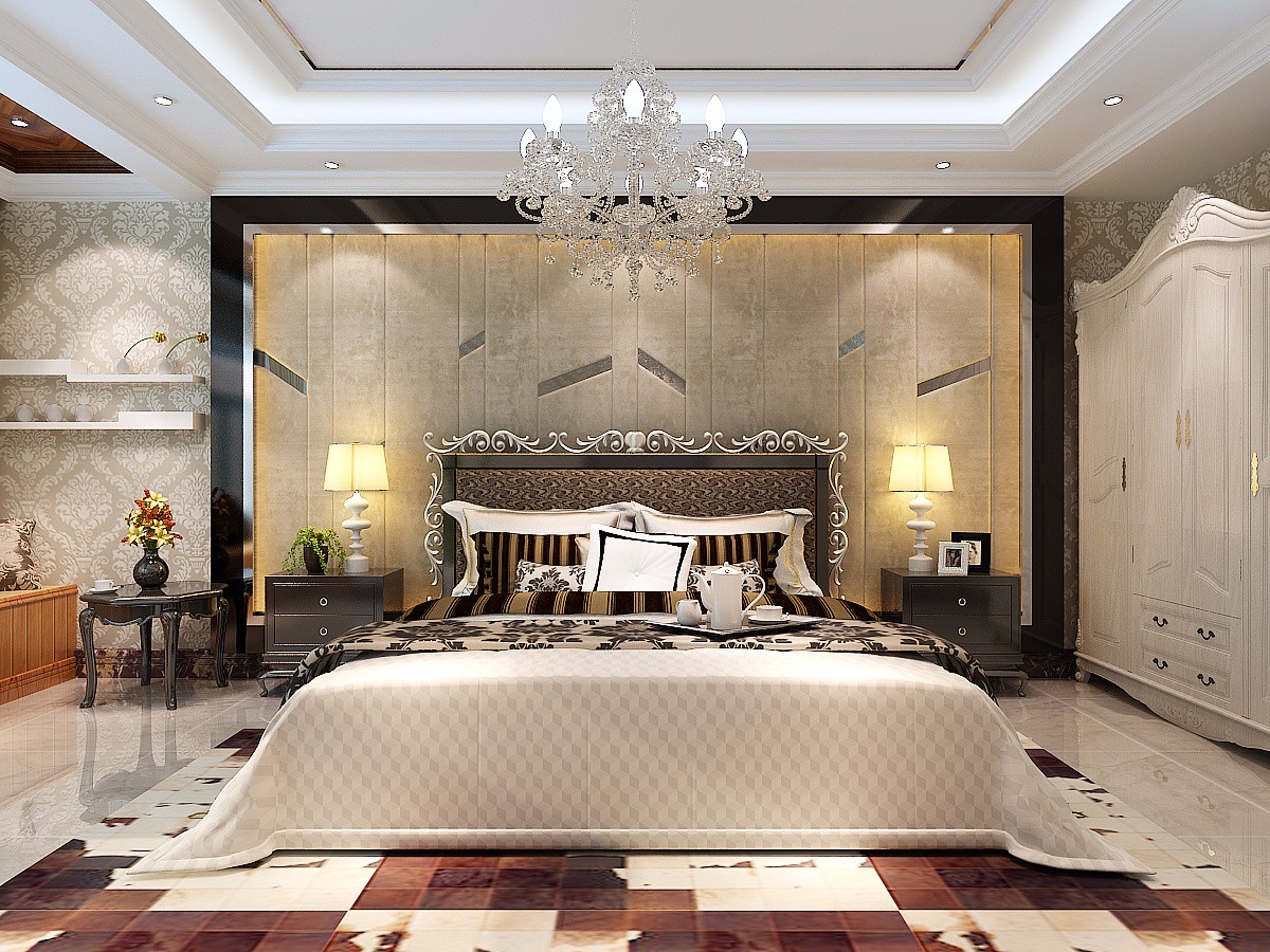 现代主卧装饰效果图