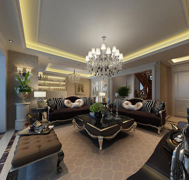 欧式客厅装潢效果图 欧式客厅装潢效果图