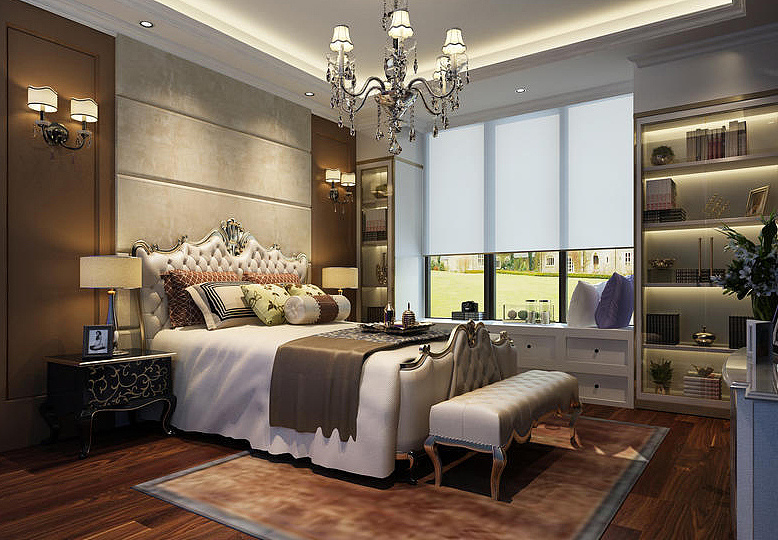 欧式卧室装潢效果图 欧式卧室装潢效果图