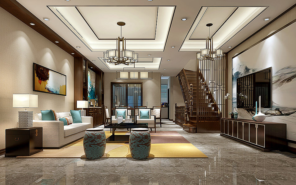 中式客厅装饰效果图 中式客厅装饰效果图