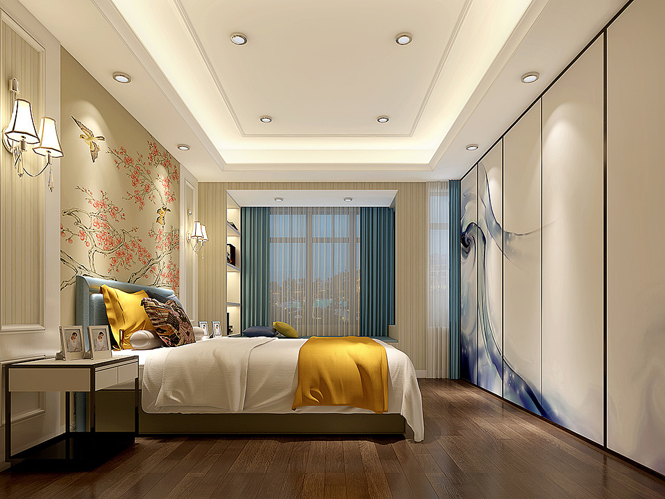 中式卧室装饰效果图