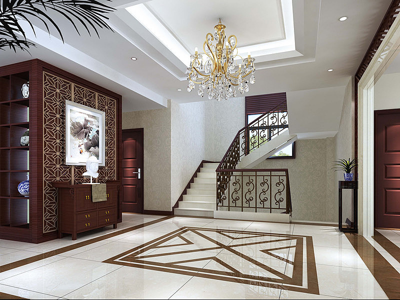 别墅玄关装潢效果图
