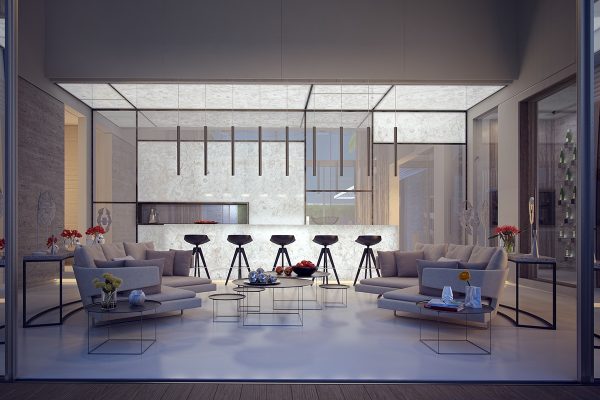 别墅客厅装潢效果图 别墅客厅装潢效果图