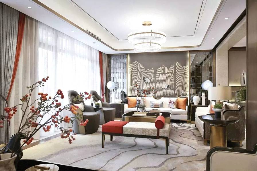 别墅中式装潢效果图 别墅中式装潢效果图