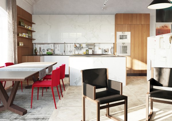 别墅餐厅装饰实景图