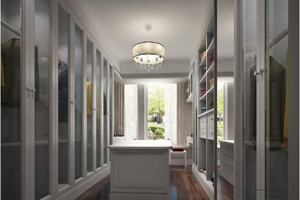 现代衣间室装饰效果图 现代衣间室装饰效果图