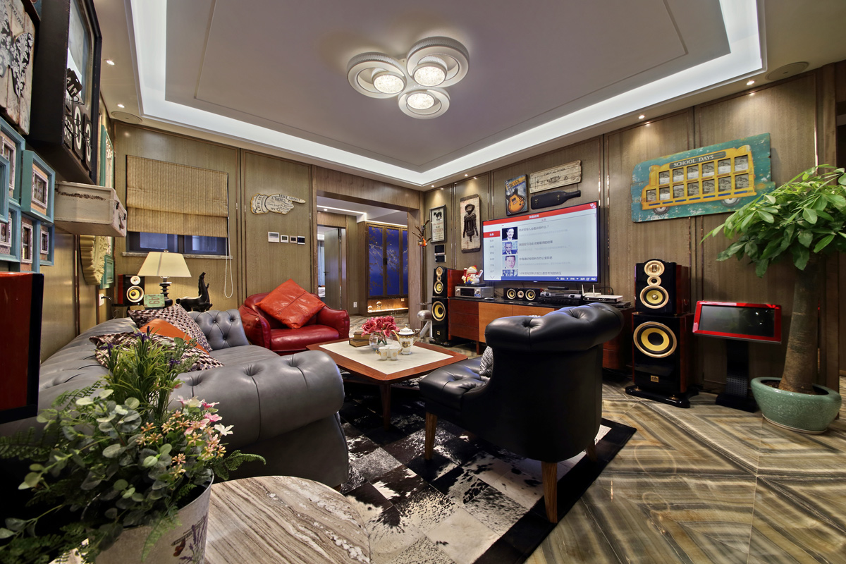 现代别墅客厅装饰实景图 现代别墅客厅装饰实景图