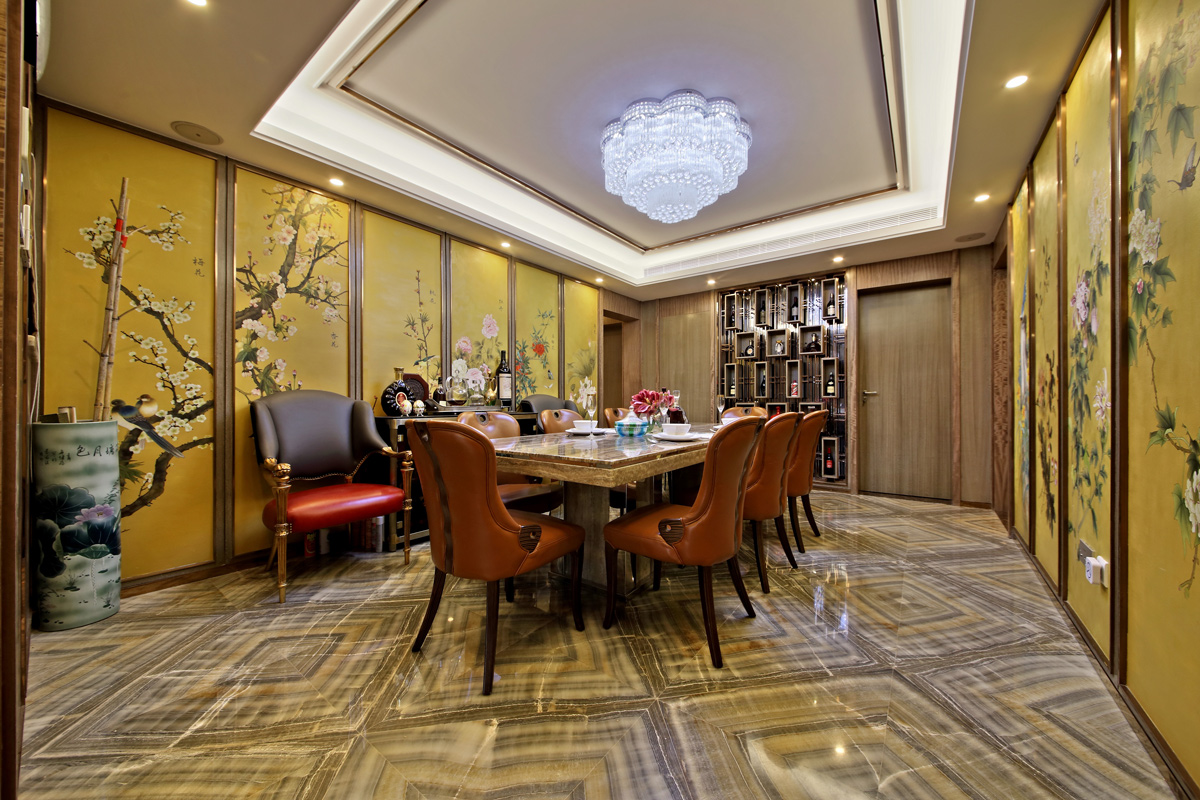 现代别墅餐厅装饰实景图 现代别墅餐厅装饰实景图