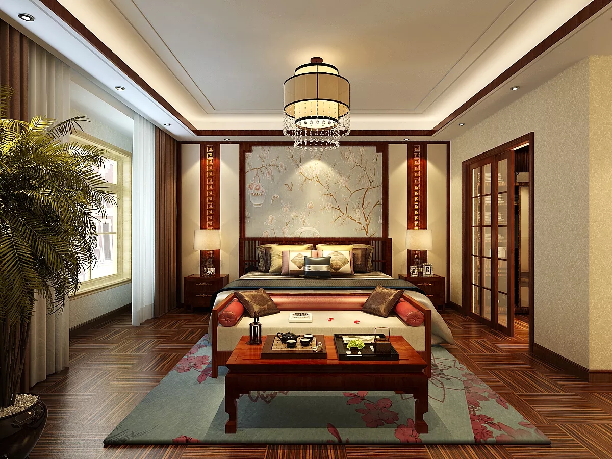 中式卧室装饰效果图