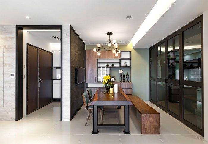 现代别墅餐厅装饰效果图