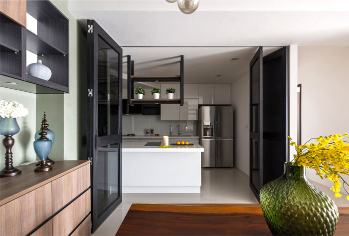 现代别墅厨房装饰效果图