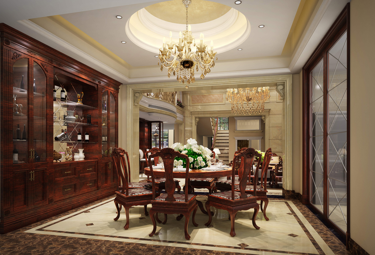 欧式餐厅装潢效果图 欧式餐厅装潢效果图