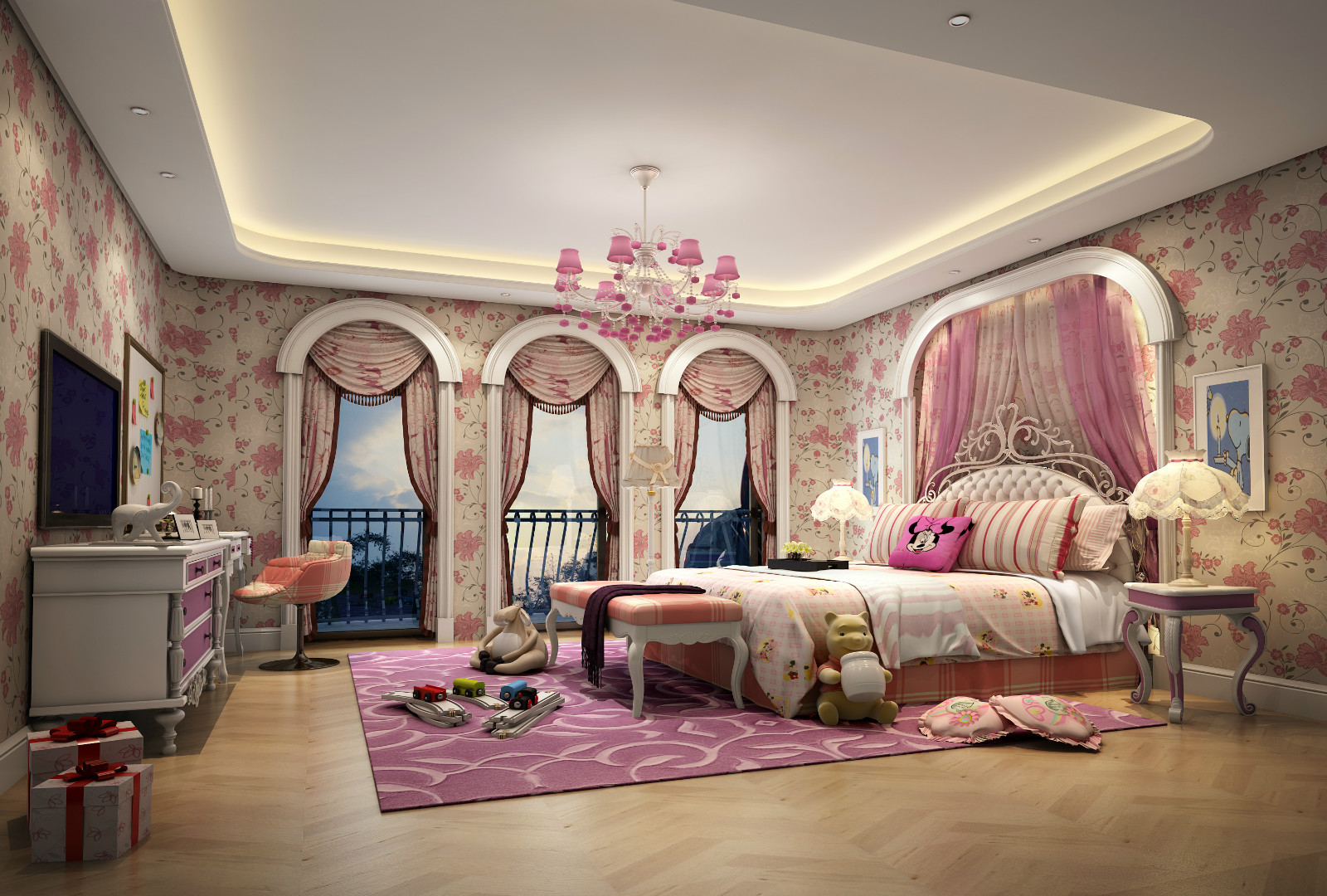 别墅儿童房装饰效果图 别墅儿童房装饰效果图