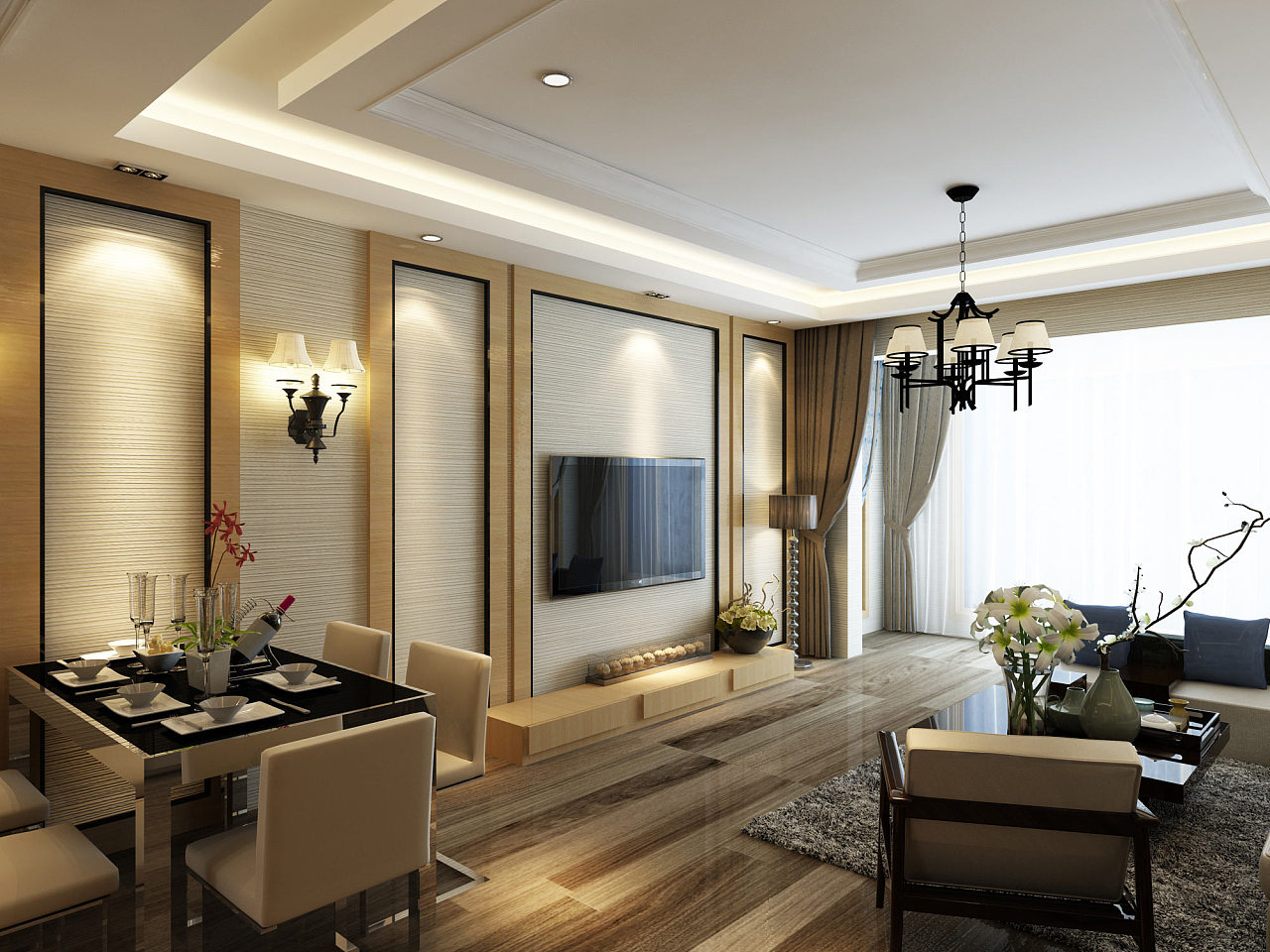 现代客厅装饰效果图 现代客厅装饰效果图