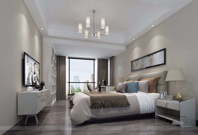  博林天瑞卧室装修设计案例效果图