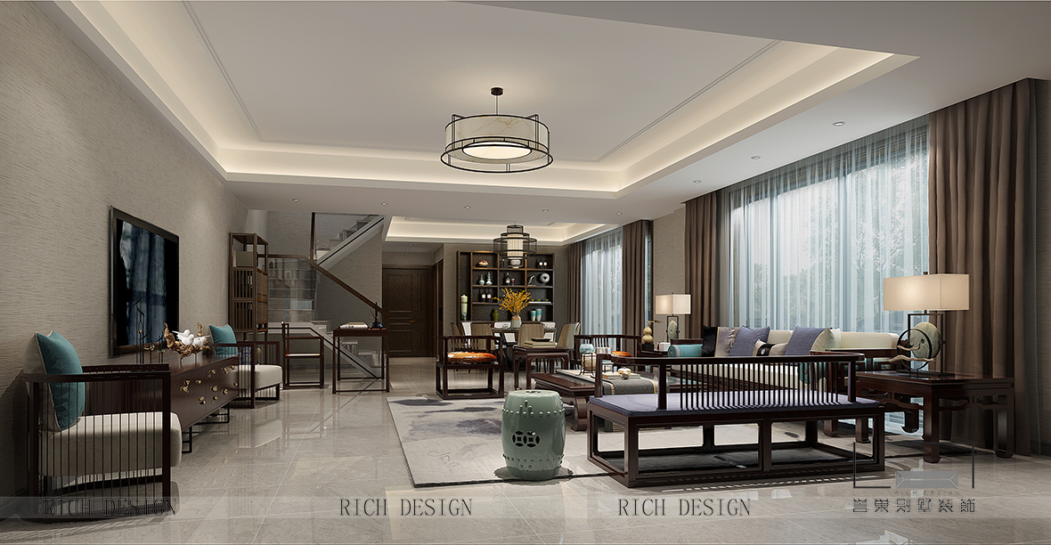 中式客厅装饰效果图